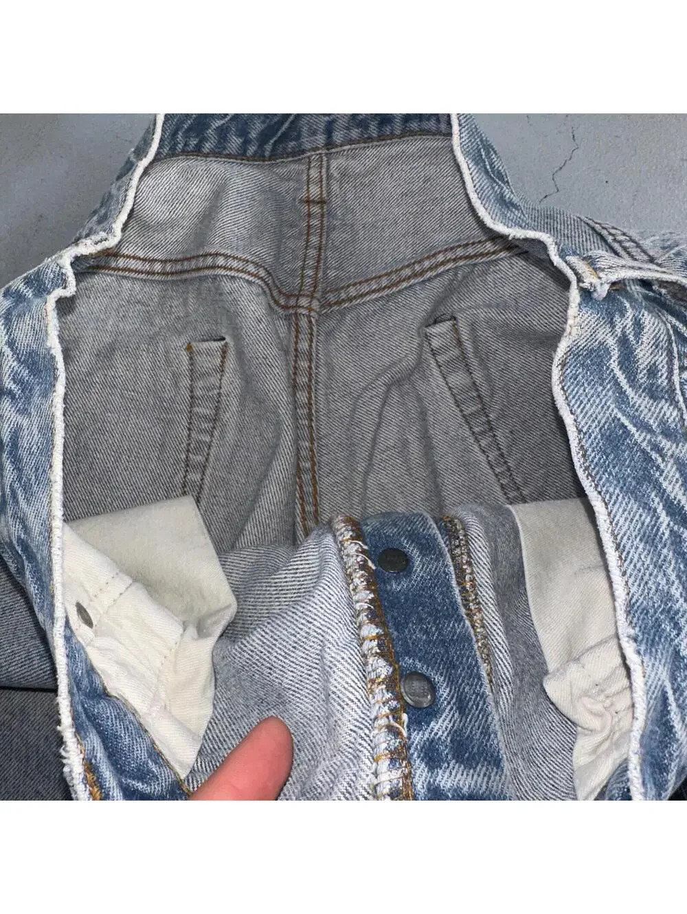 Levis 501 Vintage 80s USA XX Straight Leg Jeans Blue Light Wash 38x33 Act 34x29
